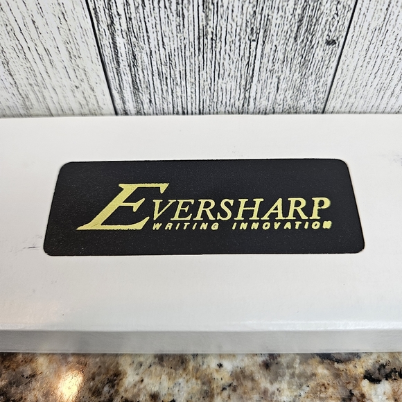 Eversharp Astronaut Style Space Bullet Pocket Pen Matte Black Vintage w/Case - Picture 15 of 16